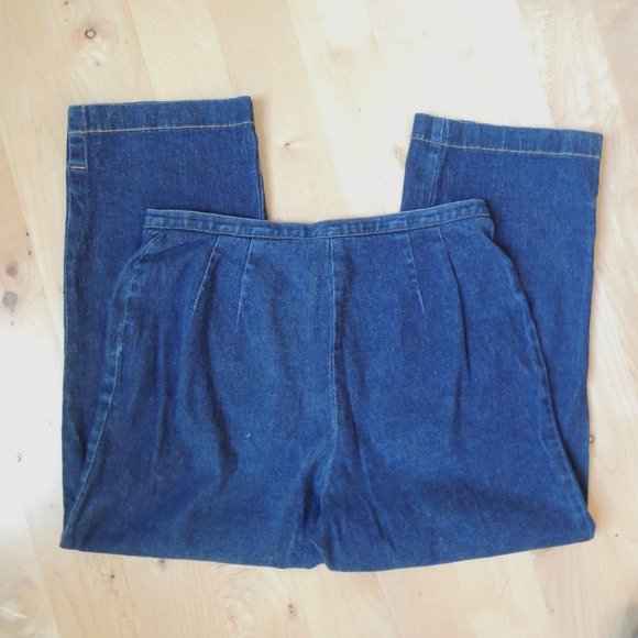 LOFT Petites Blue Stretch Denim Capri Jeans 6P - Picture 4 of 7